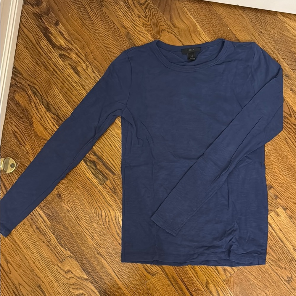 Blue Long Sleeve Tee Shirt